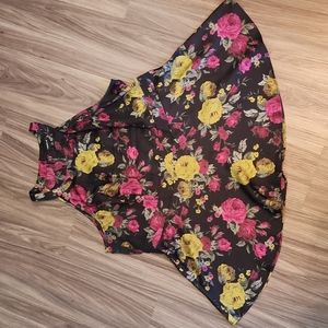 Torrid Floral Peplum / Babydoll Top